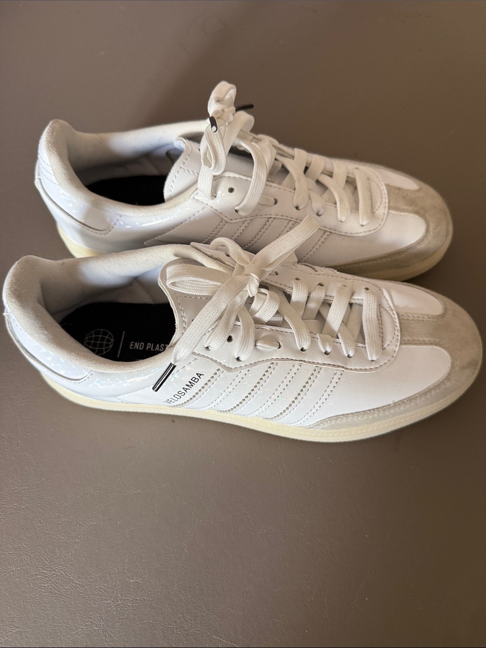 Adidas Velosamba Vegan Cycling Shoes White Mens 6.5 / Womens 7.5 -GX1672